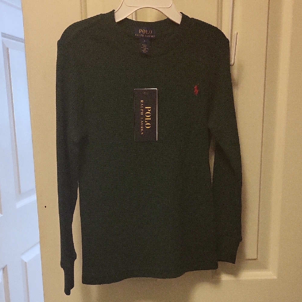Polo by Ralph Lauren Green Long Sleeve Tee